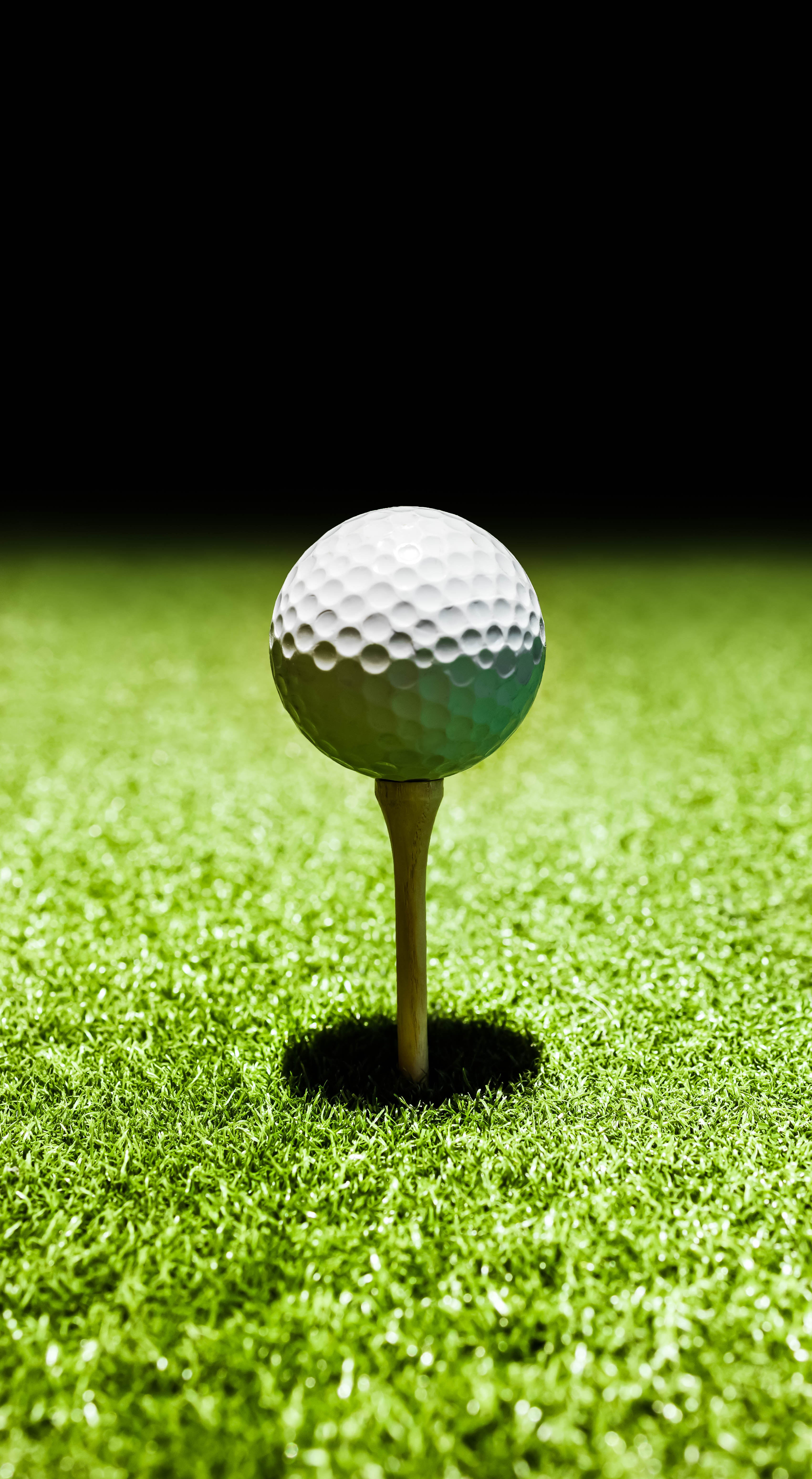 Golden Indoor Golf Background